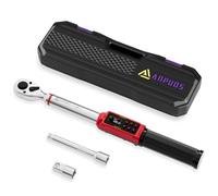 ANPUDS Digital Torque Wrench 3/8", Accuracy ±1%, 2-135Nm Torque Wrench Set with Adapter 3/8"-1/2", Extension Bar 125 mm for Motorcycles, Bikes