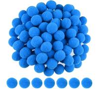 ANPUNAT 200 Pcs Craft Pom Poms 1 Inch Felt Balls for DIY Art Creative Crafts Projects and Decoration(Blue)
