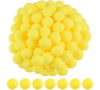 ANPUNAT 200 Pcs Craft Pom Poms 1 Inch Felt Balls for Kids DIY Art Creative Crafts Projects and Decoration(Yellow)
