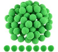 ANPUNAT 200 Pcs Craft Pom Poms 1 Inch Felt Balls for Kids DIY Art Creative Crafts Projects and Decoration(Green)