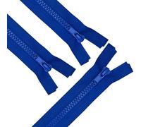 ANPURZII 3PCS #5 35 Inch Ocean Blue Separating Jacket Zippers for Sewing Coats, Molded Plastic Bulk Zippers(Oceanblue 35" 3PCS)
