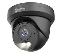 Anpviz 6MP PoE IP Camera Black, Full Metal Turret Security IP Camera Outdoor Indoor, Smart Dual Light Color Night Vision, AI Human Vehicle Detection, Built-in Mic, 2.8mm Lens, IP66 Waterproof, NDAA