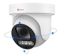 Anpviz 6MP PoE PTZ Camera Outdoor, 5X Optical Zoom 2.7~13.5mm Lens, Pan Tilt Zoom IP Security Camera with Human Vehicle Detection, Spotlight&Sound Alarm, SD Card Slot, IP66, NDAA Compliant (U Series)