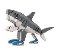 Anpyxun Italian Brainrot Building Set, Tralalero Tralala Shark Construction Kit for Adults, Poseable Viral Meme Model with Adjustable Jaw & Tail, Collector Desktop Display Set