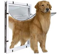 ANQI New Extra Large Cat and dog door Pet Flap Door Magnetic 2 Way Lockable Automatic Safe Cat Dog Tunnel Gate Hole Easy Install-XL