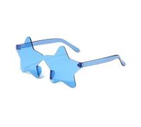 ANQKYO 20pcs Frameless Personalized, Colorful Ball Sunglasses, Candy Colored One-Piece Glasses For Kids(Blue)