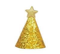 ANQKYO 8 Pcs Happy Birthday Party Hats Decor Cap Birthday Cute Hat Star Cloth Hat Kids Boy Girl Hair Accessory for Girls Boys(Gold)