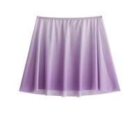 ANQKYO Ballet Dancer Pullover Gauze Skirt Elastic Belt Gradient Short Skirt Gymnastics Practice Skirt Adult Ballet Lyric Skirt For Adult Girls(Purple)