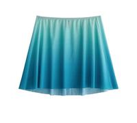ANQKYO Ballet Dancer Pullover Gauze Skirt Elastic Belt Gradient Short Skirt Gymnastics Practice Skirt Adult Ballet Lyric Skirt For Adult Girls(Green)