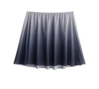 ANQKYO Ballet Dancer Pullover Gauze Skirt Elastic Belt Gradient Short Skirt Gymnastics Practice Skirt Adult Ballet Lyric Skirt For Adult Girls(Black)