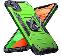 Anqrp Heavy Duty Case for iPhone 11 Case with Enhanced Ring Holder Grip Stand, Military Grade Shockproof Rugged Drop Protective Silicone Hard iPhone 11 Phone Case Cover, Grass Green