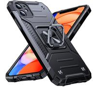 Anqrp Heavy Duty Case for iPhone 11 Case with Enhanced Ring Holder Grip Stand, Military Grade Shockproof Rugged Drop Protective Silicone Hard iPhone 11 Phone Case Cover, Black