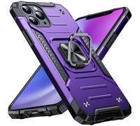 Anqrp Heavy Duty Case for iPhone 11 Pro Case with Enhanced Ring Holder Grip Stand, Military Grade Shockproof Rugged Drop Protective Silicone Hard iPhone 11 Pro Phone Case Cover, Purple