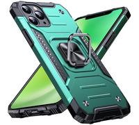 Anqrp Heavy Duty Case for iPhone 11 Pro Case with Enhanced Ring Holder Grip Stand, Military Grade Shockproof Rugged Drop Protective Silicone Hard iPhone 11 Pro Phone Case Cover, Dark Green