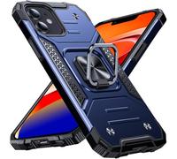 Anqrp Heavy Duty Case for iPhone 12/12 Pro Case with Enhanced Ring Holder Grip Stand, Military Grade Shockproof Rugged Drop Protective Silicone Hard iPhone 12/12 Pro Phone Case Cover, Blue