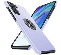 Anqrp Hidden Series Case for Galaxy S21 FE 5G, [Embedded Kickstand][Military Shockproof] Rotate Magnetic Ring Stand Heavy Duty Multi-Layer Protective Cover for Samsung Galaxy S21 FE, Purple