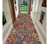 ANram Carpet, Carpet Runner 100cm 1.5m 2m 250cm 300cm 4m 5m 6m Extra Long Carpets, Non Slip Washable Long Carpet Runner Kitchen Hall Stairs Narrow Runner Rug with Non Slip Backing,0.6m x 3.5m