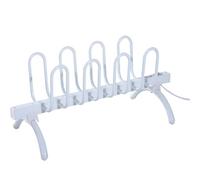 ANram Free Standing Electric Shoes Dryer,4 Pairs Dry Heater Boot Rail Rack Dehumidify Warmer, Shoe Warmers for Boots, Leather Shoes, Socks,70x30x31.5cm,White
