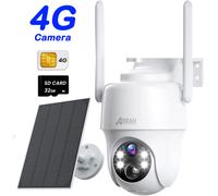 ANRAN 2K 4G Network Battery/Solar Powered Security Camera Wireless Outdoor Audio
