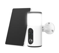 ANRAN 2K Floodlight Outdoor Security Camera with Lumens Projector, Wireless Solar Outdoor WiFi Surveillance 3MP Motion Activated Light, Colour Night Vision, PIR Motion Detection, Two-Way Audio, IP66