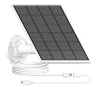ANRAN 3W Solar Panel for Wireless Outdoor Security Camera, with 3M Micro USB Port Charging Cable USB-C Port Connector for Security Camera, Provide a Constant Source of Energy, IP65 Waterproof
