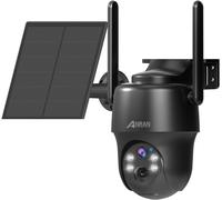 ANRAN 4G LTE 2K Solar Security Camera PTZ No WiFi PIR Color Night Vision