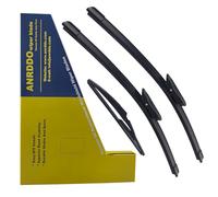 ANRDDO 3 Wipers Factory Replacement For Mini Cooper 2013 R56 Original Equipment Windshield Wiper Blades Set - 18"+19"+10" Bayonet Wiper Arm (Set of 2) Not For J Hook