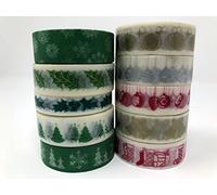 Anrich Washi Tape Christmas Set 10 rolls of paper printed washi tape