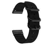 Anrir for Fitbit Versa 4 Bands, Woven Nylon Replacement Watch Strap for Fitbit Versa 4/ Versa 3, Fitbit Sense 2/Sense Bands for Women Men-Black