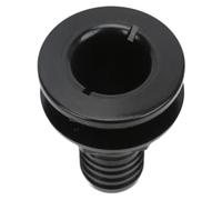 ANrnkYHsh 1 1/2 Inch Thru Hull Fitting Straight ABS Hose Connector Accessory Hose Boat Drain Bilge Pump Plumbing Fitting Compatible With Boats Marines(Black)