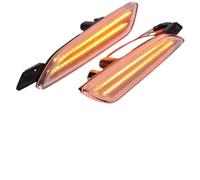 ANrnkYHsh LED Amber Fender Side Marker Turn Lights Compatible With US Version 958 2015 2016 2017 2018 2019(Emitting Color: Crystal Lens)