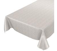 ANRO Oilcloth Tablecloth Oilcloth Tablecloth Tablecloth Tablecloth Polka Dots Plain Beige 160 x 140 cm 160 x 140 cm Cut Edge
