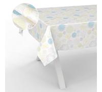 ANRO Oilcloth Tablecloth, Washable, Oilcloth, Garden Tablecloth, Outdoor, Indoor, 180 x 140 cm, Cut Edge Lace