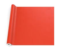 ANRO Oilcloth Tablecloth, Washable, Oilcloth, Garden Tablecloth, Outdoor, Indoor, 180 x 140 cm, Cut Edge, Red