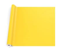 ANRO Oilcloth Tablecloth, Washable, Oilcloth, Garden Tablecloth, Outdoor, Indoor, 240 x 140 cm, Cut Edge, Yellow