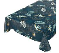 ANRO Oilcloth Washable Tablecloth Marble Grey
