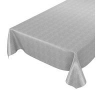 Anro, oilcloth, wax tablecloth, linen look, Wax Cloth PVC, grey, 100 x 140cm