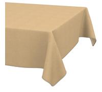 ANRO Washable Tablecloth Beige Linen Look Rectangular 180 x 140 cm - Garden Tablecloth Indoor Outdoor Water-Repellent Dirt-Repellent Easy Care with Hem