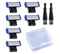 ANROLA Shaver Head 6PCS Compatible With Microtouch Solo 2PCS Shaver Clean Brush With Box (6PCS)