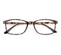 ANRRI Blue Light Blocking Glasses Rectangle Eyeglasses Frame Anti Eyestrain Computer Game Glasses (Blue, Non-prescription Clear Lens) (Tortoise, Non-prescription Clear Lens)