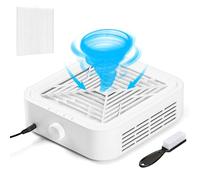 ANRUI Nail Dust Collector for Acrylic Nails, Powerful 120W Vacuum Cleaner with 2 Reusable Filters with Brush, 3-Speed Adjustable for Nail Art Salon Use