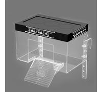 AnRui Turtle Topper Basking Platform, Aquatic Reptile Ramp Dock, Red Eared Slider Habitat Enclosure Cage, Cuckold Tank with Lid for Aquatic Turtles 20/29/55 Gallon Tank (Medium)
