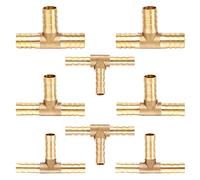 Anruyi 8PC T Piece 3 Way Adapter 6/8/10/12mm Gas/Oil Hose Connection Pieces