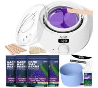 ANRUZ Premium Waxing Kit, Digital Wax Kit for Hair Removal | Wax Warmer Kit with 29 Items,Wax Pot for Waxing Professional -at Home Wax Machine for Full Body Waxing