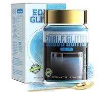 ANRZO Edible Glitter - Blue Luster Dust for Dazzling Drinks & Desserts Food-Grade Shimmer, Cake & Chocolate Decorating Powder - 15g Vegan
