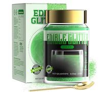 ANRZO Green Edible Glitter - Vibrant Luster Dust for Dazzling Drinks & Desserts Food-Grade Shimmer, Cake & Chocolate Decorating Powder - 15g Vegan