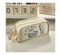 ANSAIR Kawaii Pencil Case Cutecore Cartoon Pencil Pouch with Zipper Aesthetic Stationary Coquette Student School Supplies (Color : Bear)