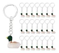Ansberta 36 pcs Mallard Duck Resin Keychain Mallard Duck Party Favors for Birthday Gift Ducks Keychain Bulk Cute Animal Accessories Gifts for Birthday Party