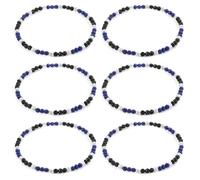 Ansberta 6 Pcs Bling Baseball Beaded Necklace Ice Collection Baseball Necklace Gifts for Baseball Team Lovers Fans