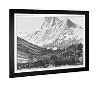 Ansel Adams Boaring Kings River Canyon Framed Wall Art Print A2 Black